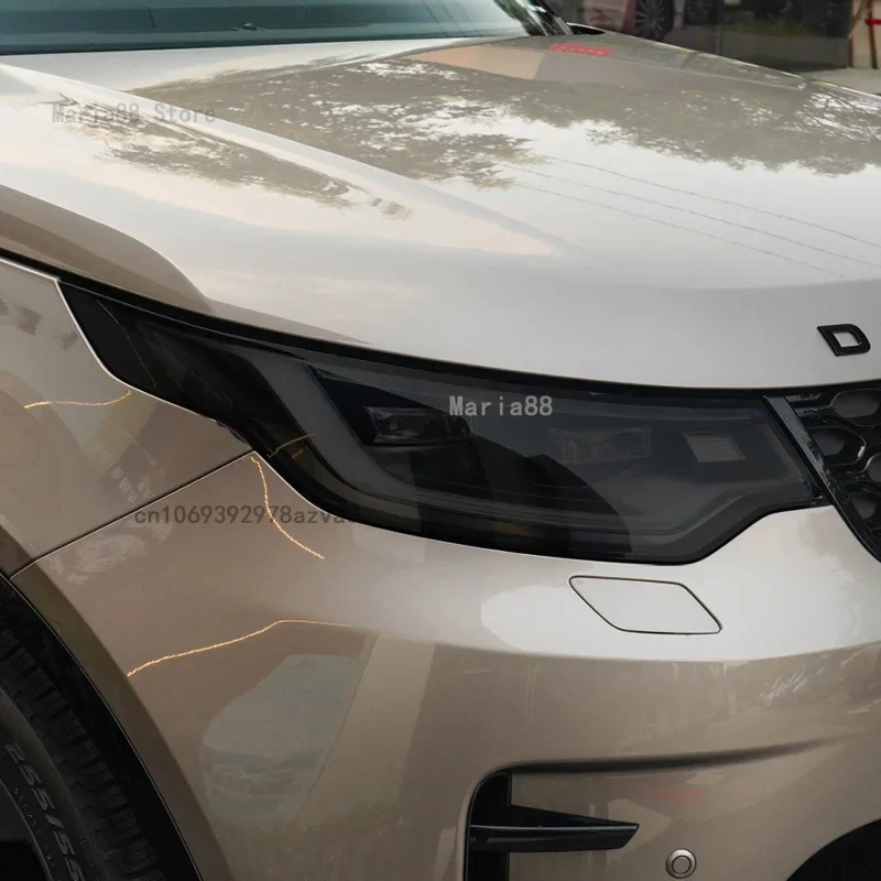 

For Land Rover Discovery 5 R5 2017-202 Car Headlight Protective Film Transparent Black TPU Car Light Repair Sticker Accessories