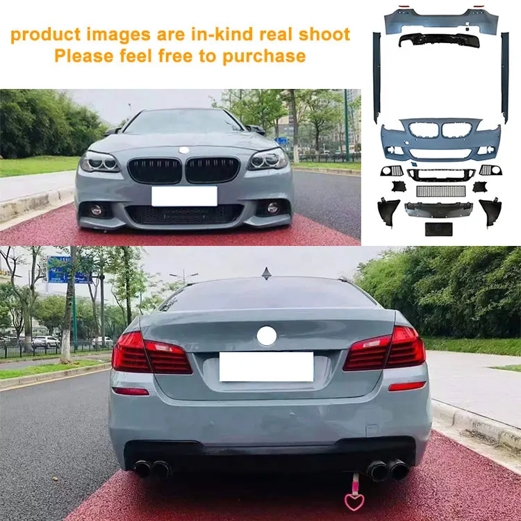 F10 F18 Upgrade to MT Body Kit Front Rear Bumper Side Skirts for BMW 5 Series F10 F18 up MT Style Body Kit view 3