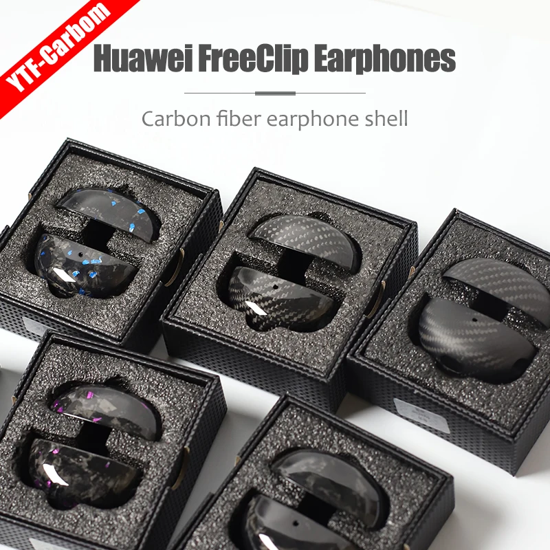 YTF-carbon Carbon Fiber case For AirPods3 Wireless Charging Bluetooth Headphone Skin Cover for FreeBuds Pro3 Thin and light Pro2