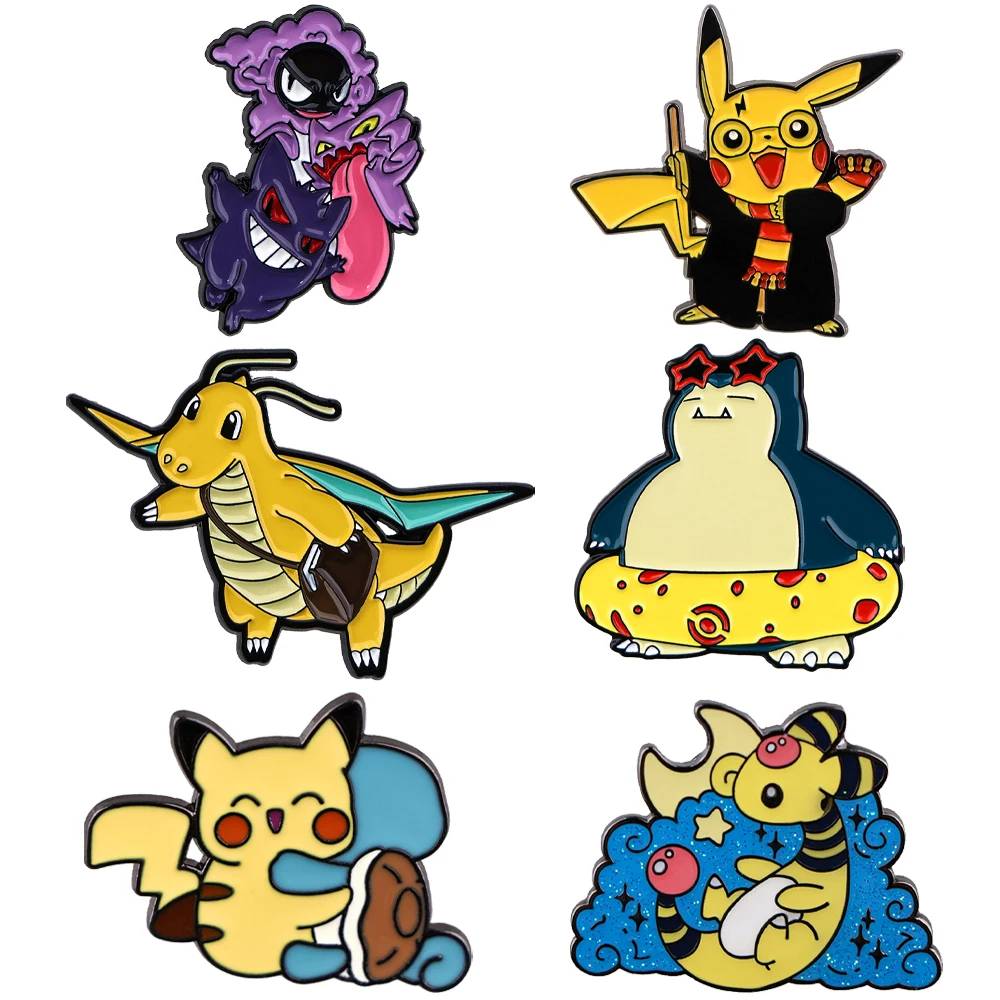 Anime Game Characters Pin Cool Gengar Lapel Pins Jeans Badges Brooches for Clothing Badges Cute Adorn Jewelry Accessories Gifts