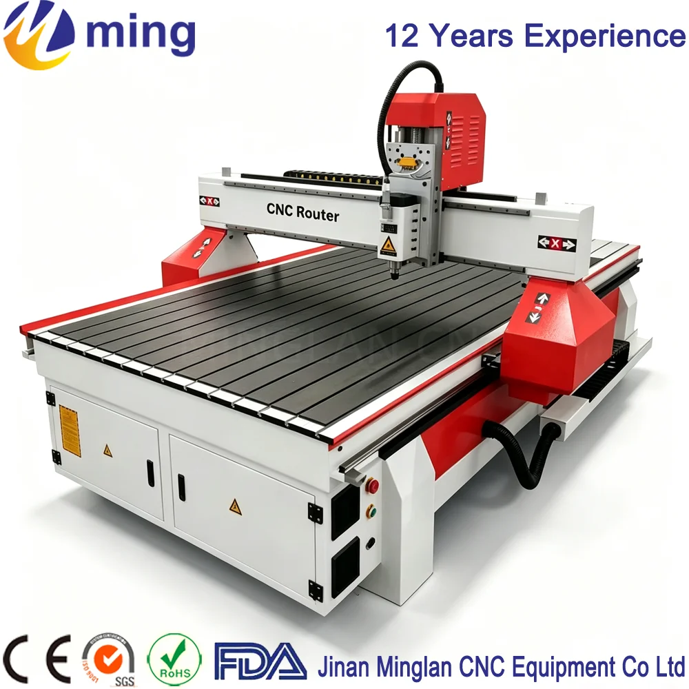 3-axis cheap 1300 * 2500mm CNC Router engraving and milling machine 6090 1325 3D carving machine Advertising Engraving Machine