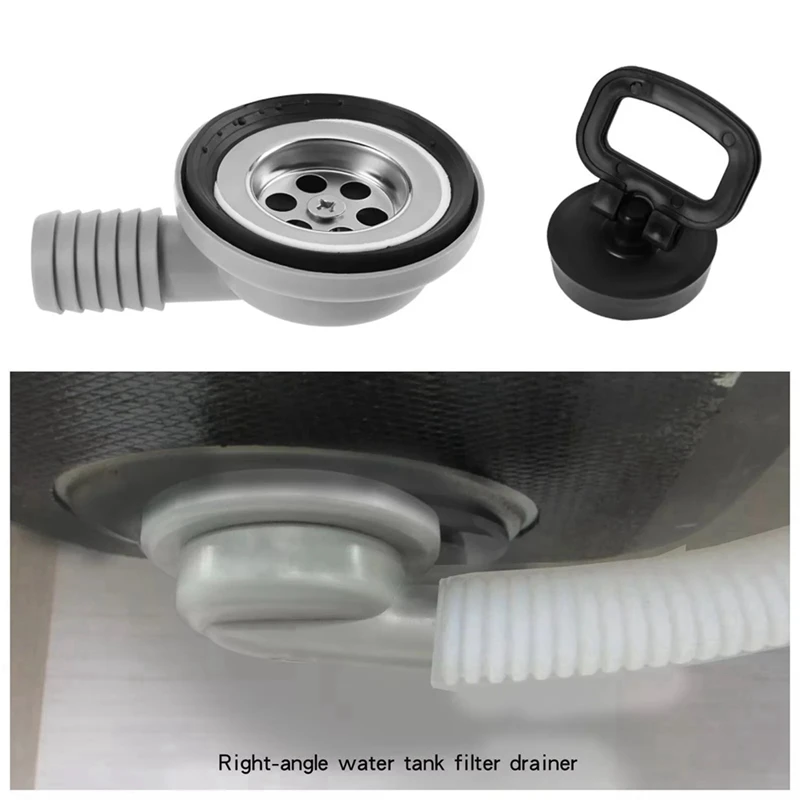 56Mm 2.2 Inch Sink Waste Drain Plug Hole Angle Fitting For Boat Caravan Motorhome RV Camper Accessories