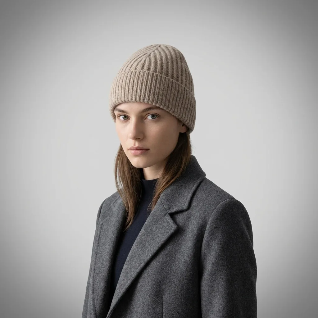 Women's Beanie Luxury Chunky Knit Beanie Hat Winter Wool Cap Skull Hat Fashion Fall Winter New