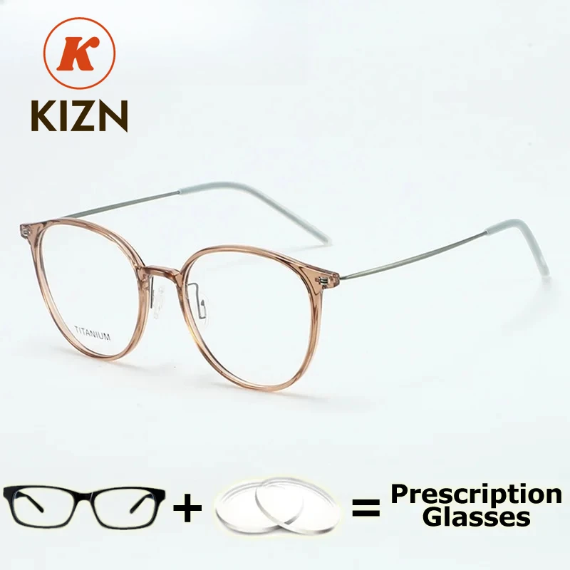 

KIZN мужские очки по рецепту, стильная Ultem гибкая легкая оправа для женщин, близорукость, рецепт, прозрачные мультифокальные прогрессивные очки