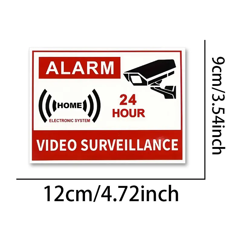 1Pc ALARM 24h Motorcycle Sticker, Waterproof Vinyl Decal for Motorbike Fairing Car Window E‑Scooter DIY Decor