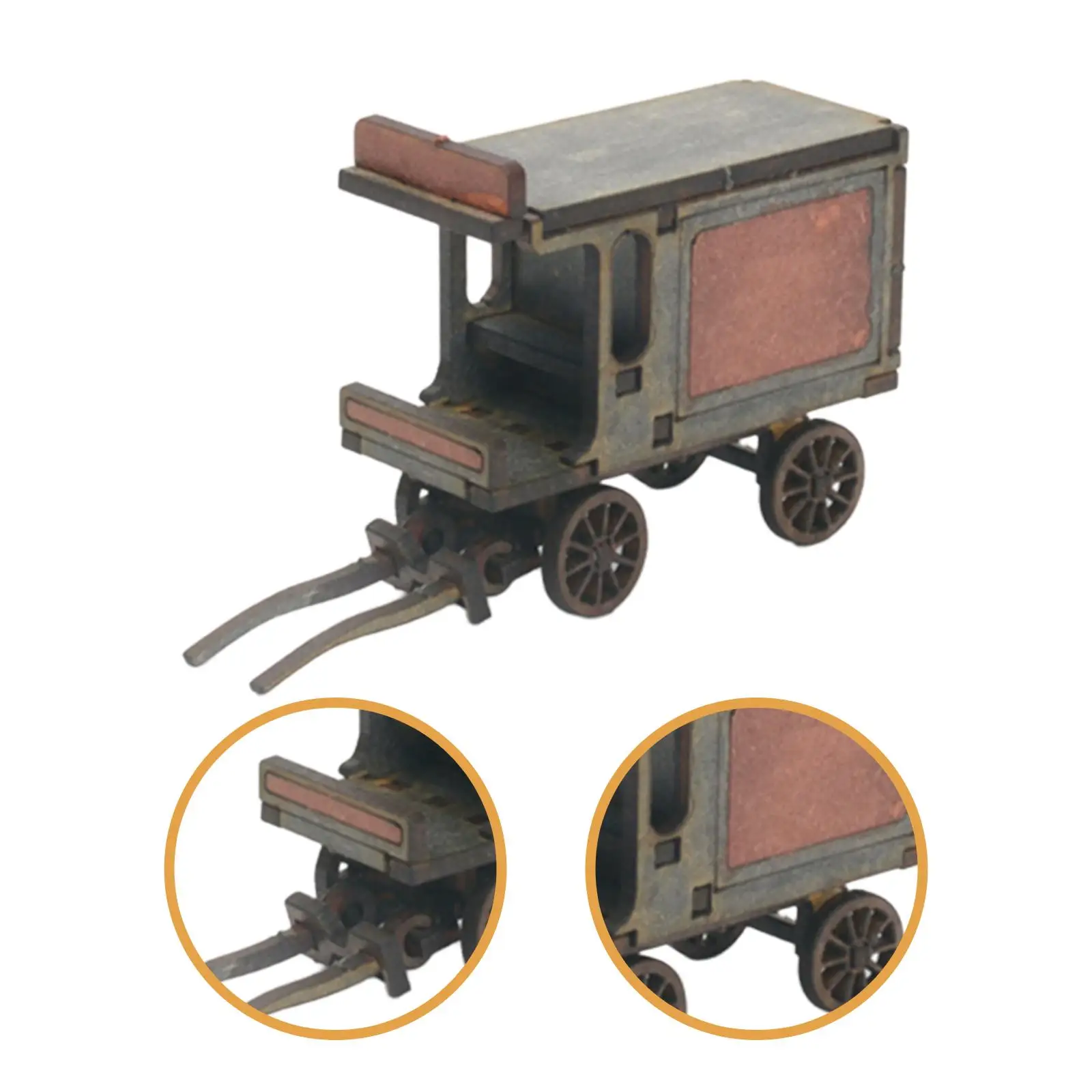 1/72 النقل بناء أطقم منمذجة تخطيط مشهد لتقوم بها بنفسك الخشب 1:72 مقياس الطلاء ديوراما المشهد الصغير نموذج الهندسة المعمارية