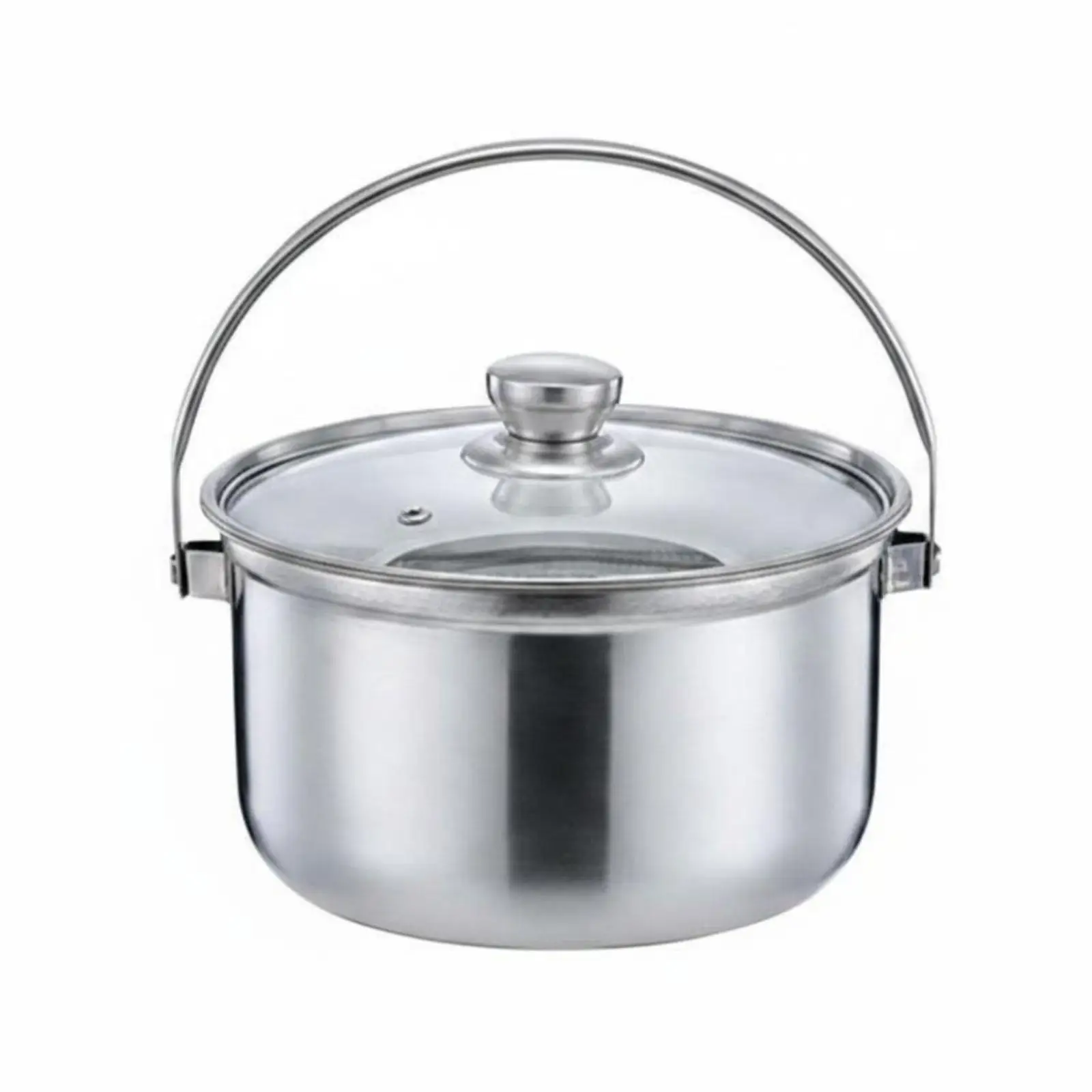 Large Deep Fryer Pot 304 Steel with Glass Lid and Filter for Frying Fish Chicken Chips Noodles Efficient Oil Management Cookware