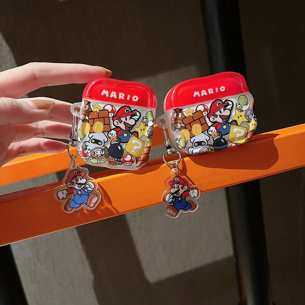 かわいいカートゥーンデザインの「スーパーマリオブラザーズ」イ - Headphone Case Hard のレビューと価格