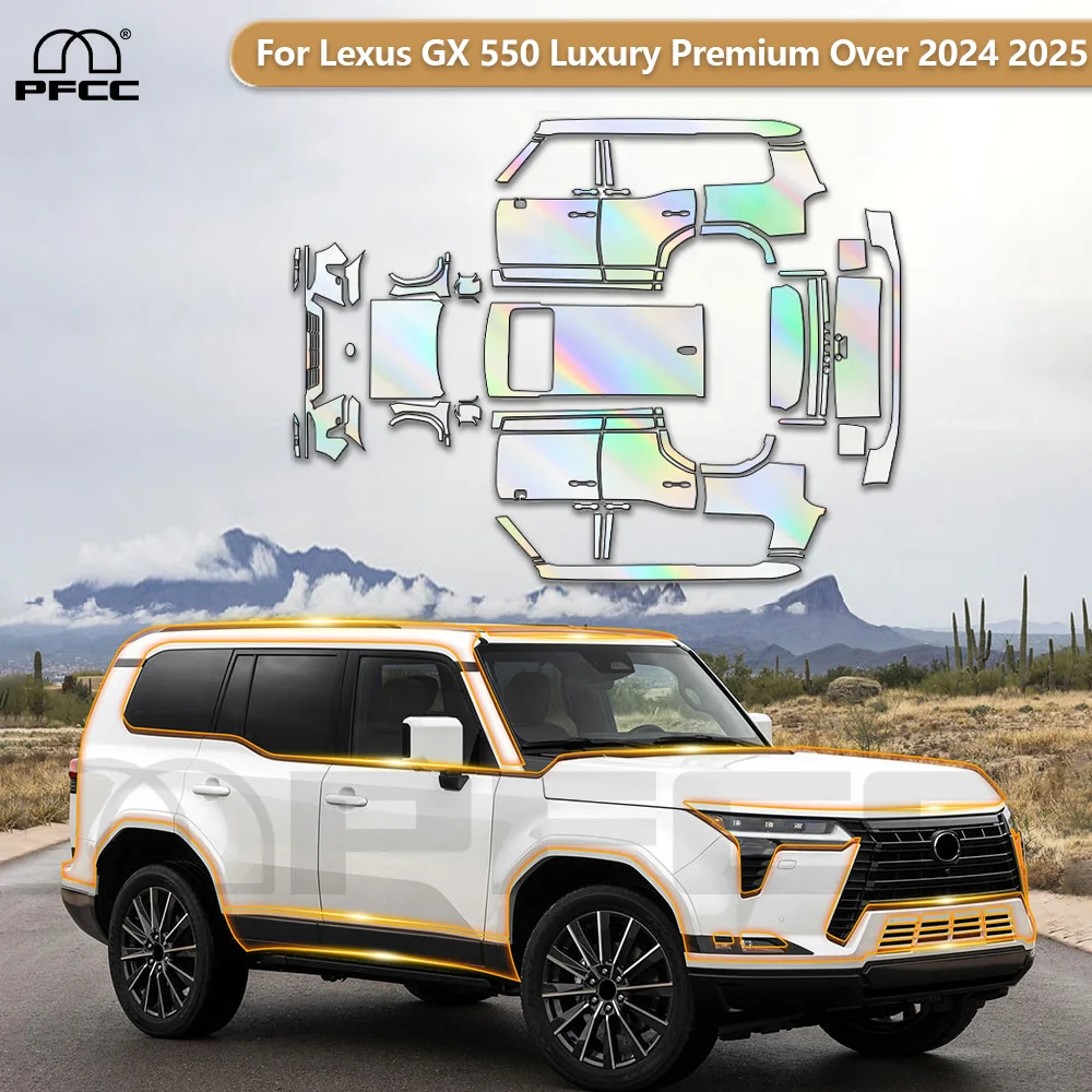 

For Lexus GX 550 Luxury Premium Over 2024 2025 PPF Car Body Bumper Anti-Scratch Sticker Kit TPU Pre-cut Paint Protection Film