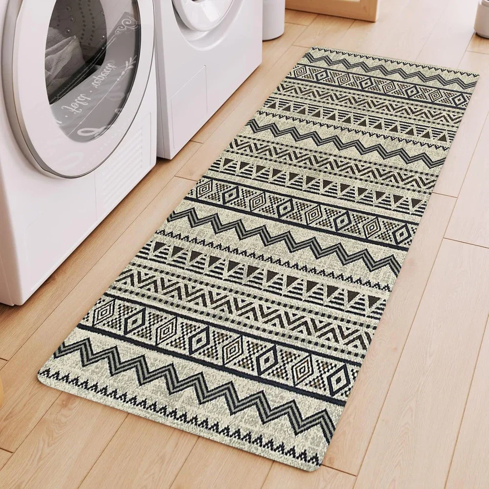 Ancient Style Runner Rug Entryway Carpet Corridor Indoor Nursery Hallway Floor Mat Non-Slip Runner Home Decor Kitchen Long Rugs