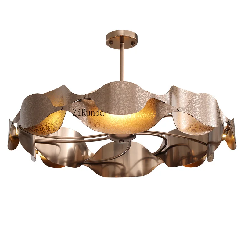 Customized Modern Luxury G4 Stainless Steel Metal Chandelier Gold Lighting Interior Elegant Chandelier