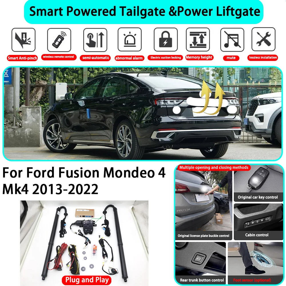 

for Ford Fusion Mondeo 4 Mk4 2013-2022 OEM Smart Automatic Powered Tailgate Electric Power Tailgate Lift Kit Key Close ﻿