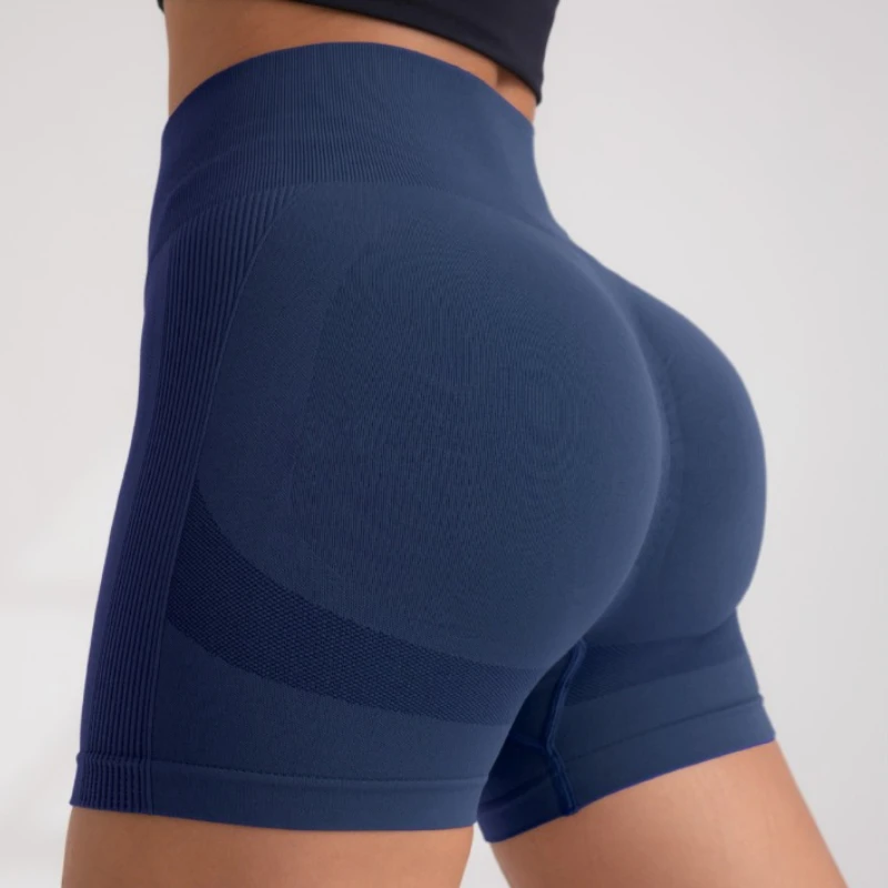 

WANAYOU Seamless Women's Yoga Shorts High Waisted Sports Bodysuits Hip Lifting Gym Fitness Leggings Exercise Running Shorts