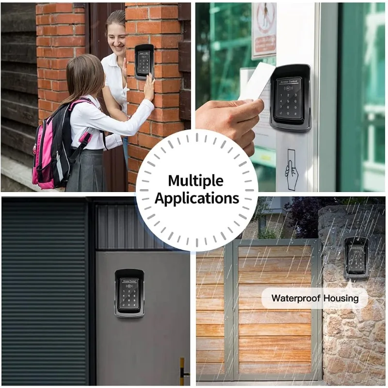 TC175P Touch Panel Wired Keypad, Universal Keyless Entry Keypad DC 12V 24V for The Automatic Driveway Gate Opener