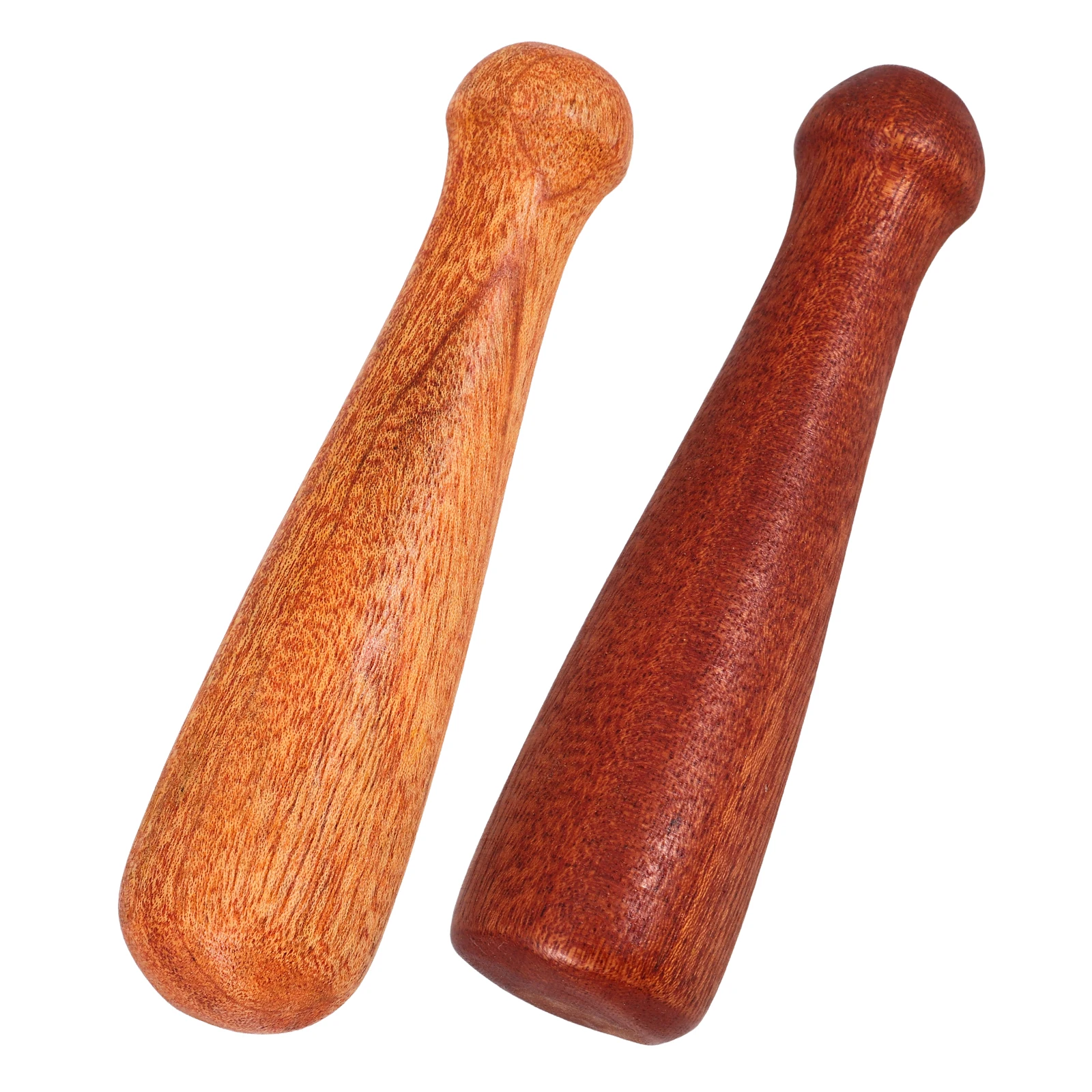 

2pcs Garlic Pounding Stick Wooden Grinding Rod Kitchen Utensils Long Handle Spice Food Masher Pestle Grater Storage
