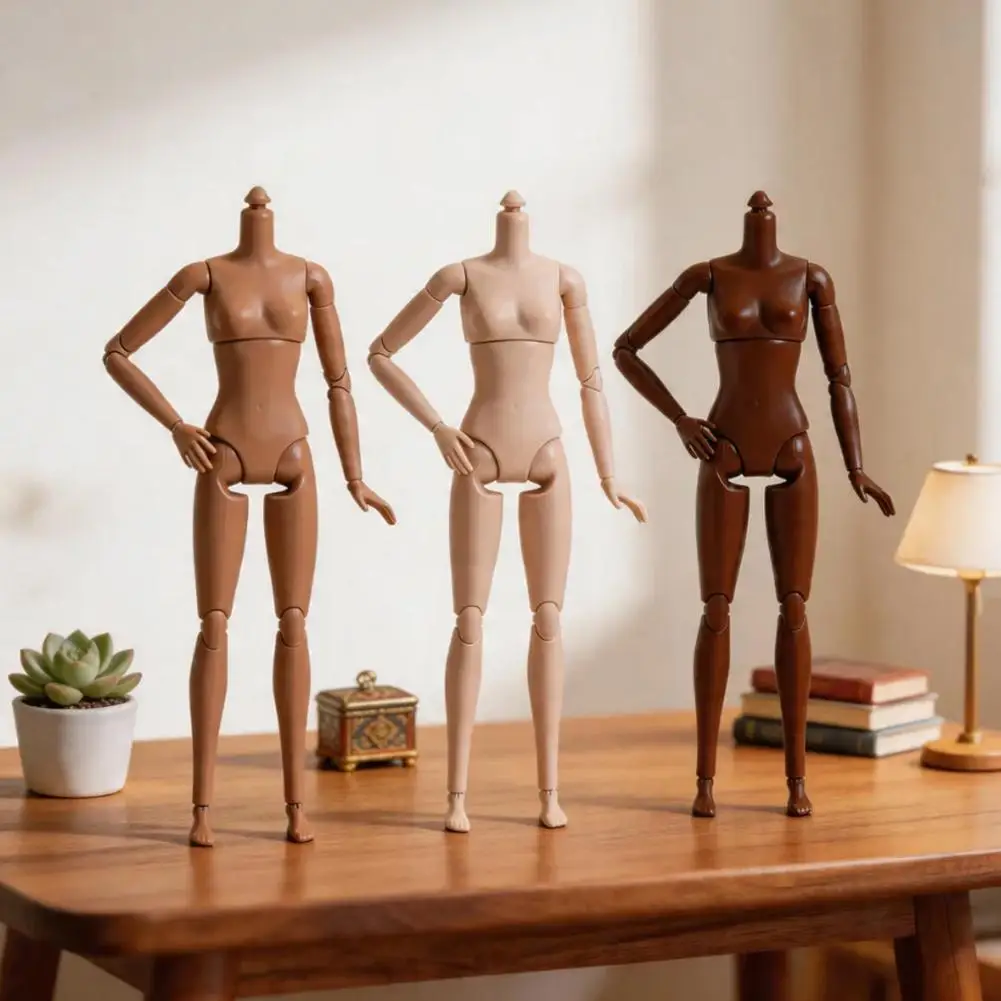 Multi Joint 1/6 Scale Female Supermodel Body For Barbie Action Figure BJD Doll Collectible Gift DIY Dress Up Easy Assemble Toys