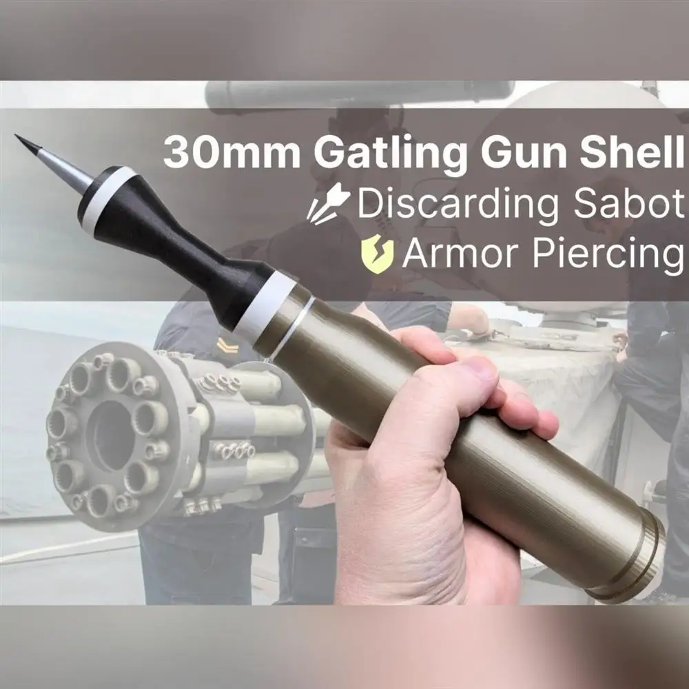 

New 1:1 30mm Armor-Piercing Discarding Sabot Model 3d Printed Military Fan Collectibles For Military Models Cosplay Props Gifts