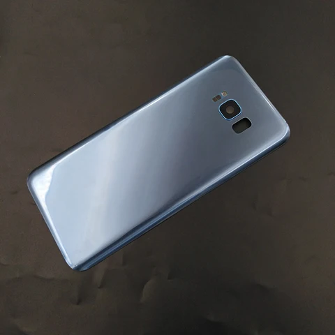 Задняя крышка для Samsung S8 G950 крышка аккумулятора задняя крышка корпуса Запасные части для Galaxy S8Plus S8 + G955 и объектива камеры