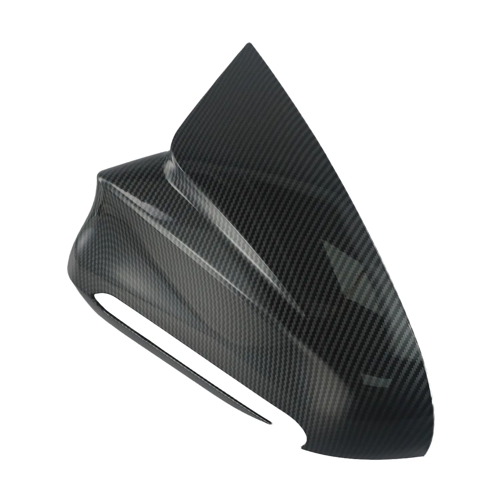 Auto-Außenzubehör, Größe wie abgebildet, Seitenglas-Spiegelverkleidung, Rückspiegelkappe, einfache Installation, glänzendes Schwarz