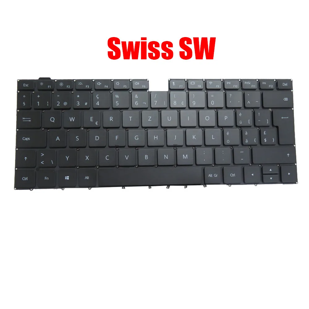 NE\BE\CZ\JP\SW\IT\HU\RU\US\FR\SP\UK Keyboard For HUAWEI Nbl-WAQ9R Nbl-WAQ9BR Black With Backlit - Image 4