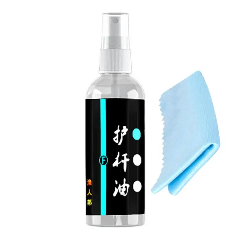 Fishing Pole Reel Oil Stain Prevention Lubricating Rod Cleaner Rust Prevention Spray Lubricant & Erosion Inhibitor Spray For