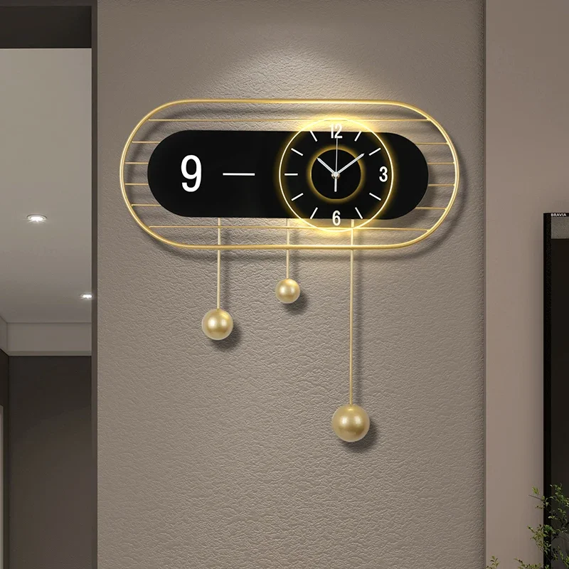 

Creative Luxury Wall Clocks Art Mural Modern Big Size Silent Aesthetic Wall Watch Nordic Digital Horloge Murale Home Decoration