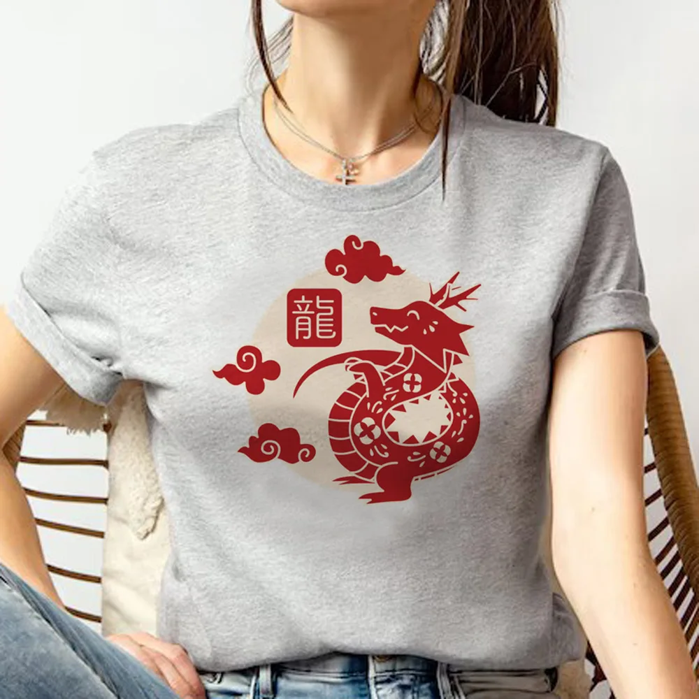 

Dragon t-shirts women comic anime Japanese t shirt female designer graphic 2000s clothes