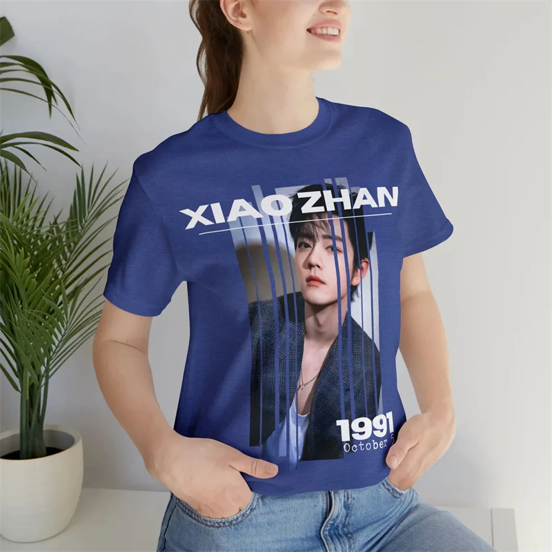 T-shirt imprimé en 3D Xiao Zhan pour hommes et femmes, acteur et chanteur chinois exceptionnel, style de rue décontracté, offre spéciale d'été