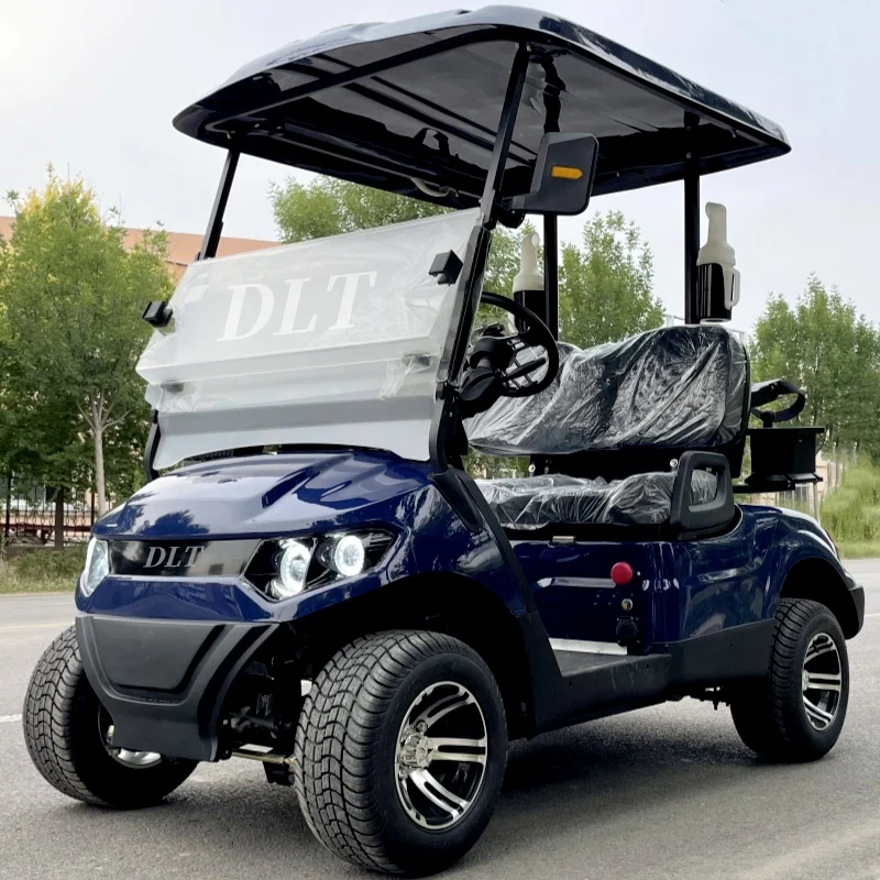 Wholesale Brand New Dual 48V Small Mini Four Wheel Off-Road Vehicle Club Electric Vehicle Golf Cart EV with 2 Seats Windshield