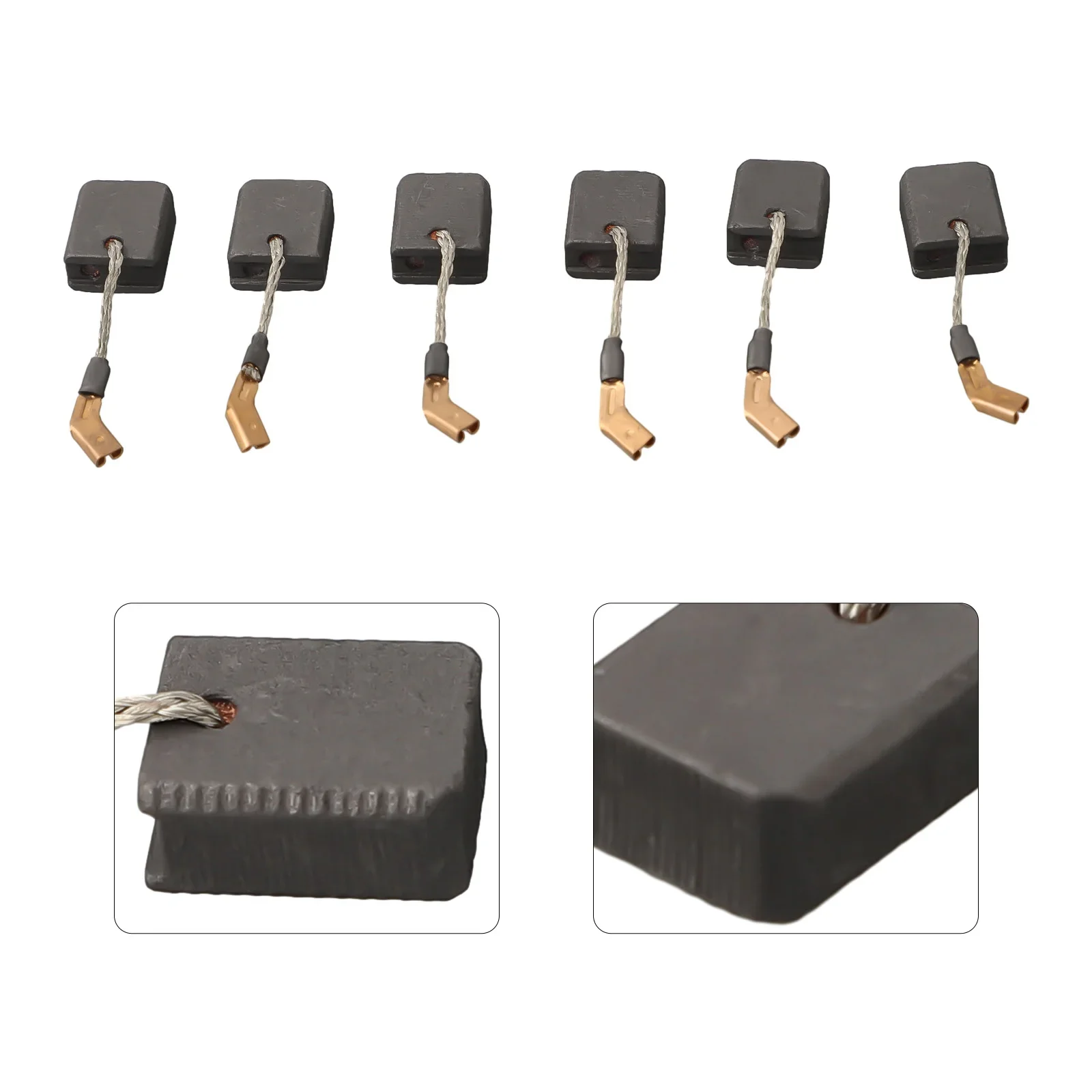 6 Piece Carbon Brush Set For N421362 DWE4217 DWE4238 Angle Grinder Motor Brushes Replacement For Operational Reliability