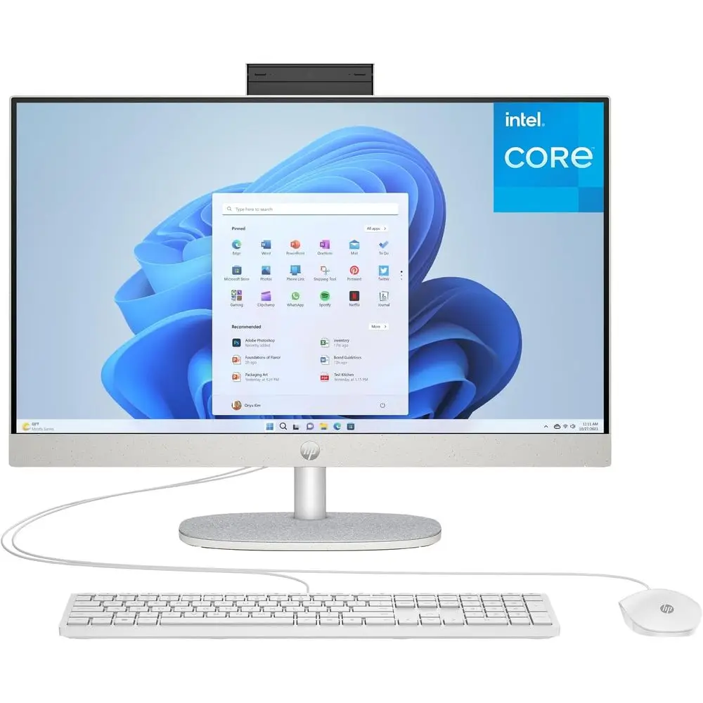All-in-One Desktop PC for Home and Office, 8GB RAM, 256GB SSD, Intel Core i5, 23.8 Display, Wi-Fi 6, Bluetooth 5.3, Windows 11 H