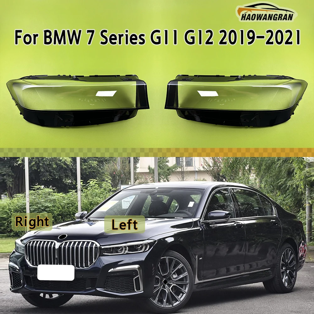 For BMW 7 Series G11 G12 730 740 750 760 2019 2020 2021 Headlamp Cover Headlight Shell Lens Plexiglass Transparent Lampshade