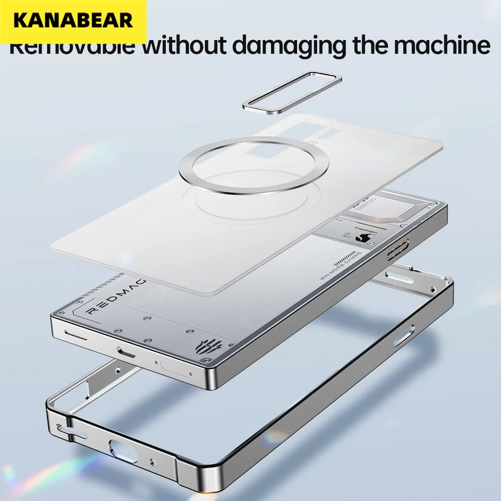 

Magnetic Matte Single Side Case for Redmagic 10/9 Pro/Nubia Z70 Ultra,Metal Irregular Frame,New Gaming Precision Fit Shell