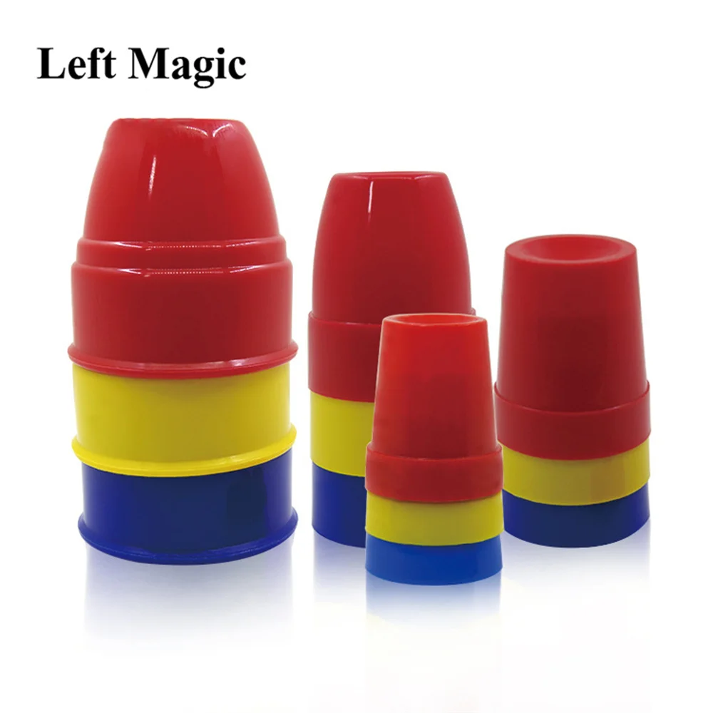 Magic Three Cups And Balls Magic Tricks Many Size Close Up Stage Magic Props Magician Magic Kids Toys Mentalism