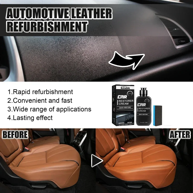 ‌Anti-Dust Car Interior Spray – Heat-Resistant Dashboard Wax & Leather Conditioning Solution