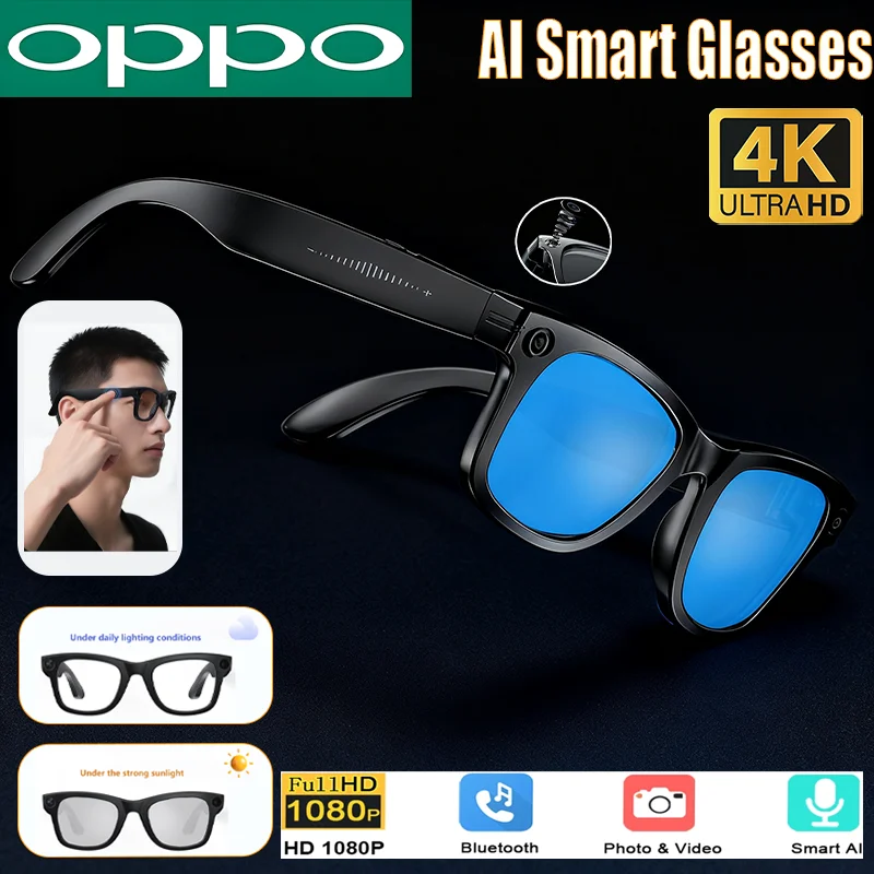 VIVO G300 الذكية AI نظارات 800 واط بكسل AI اطلاق النار كاميرا HD صور فيديو مكالمة صوتية ترجمة مقاوم للماء نظارات بلوتوث
