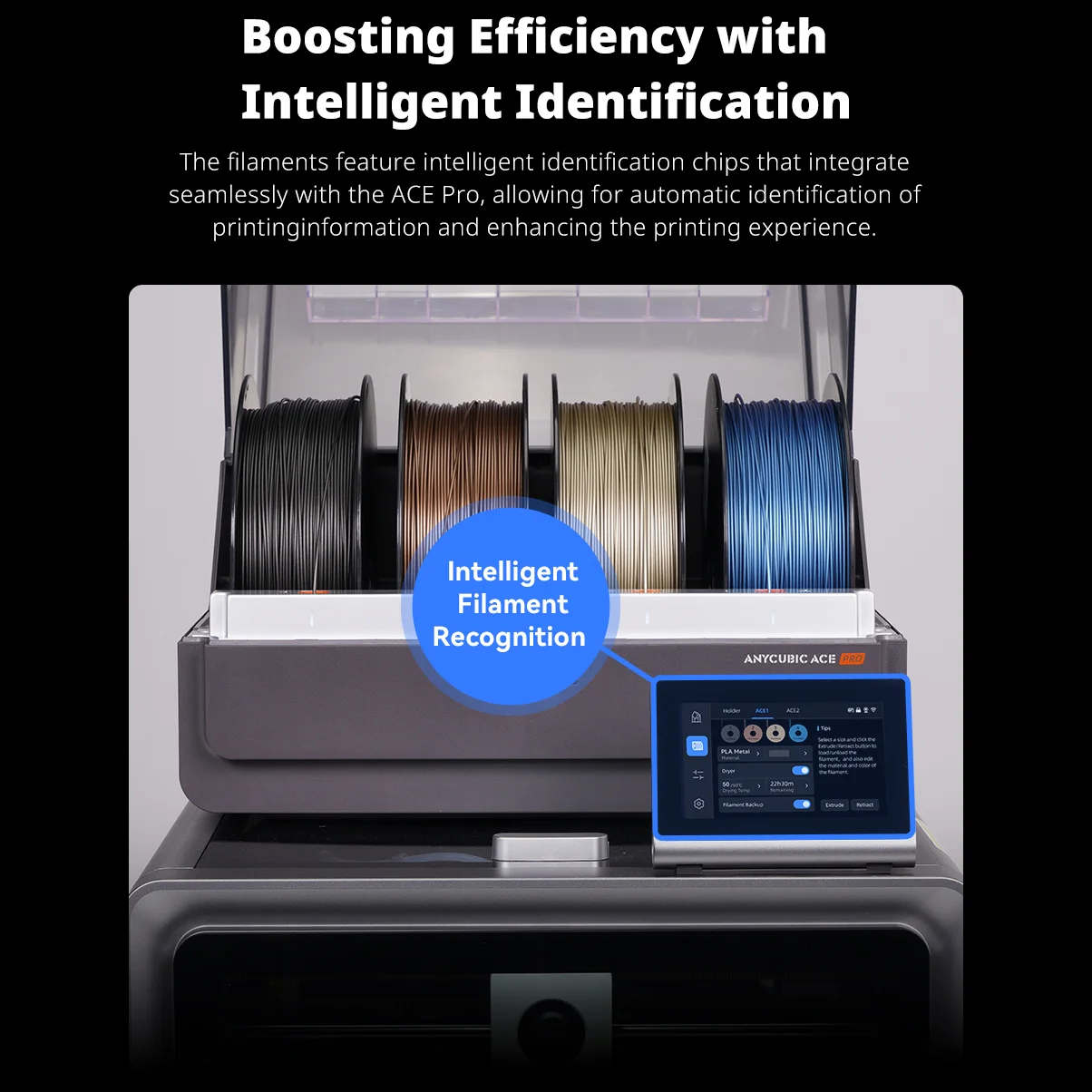ANYCUBIC 5kg/4kg Filament metaliczny Metaliczna tekstura PLA Kobra S1 Kobra 3 Combo Filament do drukarki 3D Wysokowydajne drukowanie 3D PLA