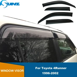 Window Visor For Toyota 4Runner 1996 1997 1998 2000 2001 2002 Wind Rain Sun Black Guard Deflector Vent Shade Shelter Protector