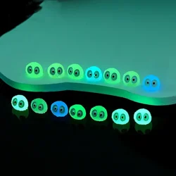 5-10pcsLuminous Briquettes Elfs Black Ball Sprite Duck Figurine Home Decor Glowing Miniature Fairy Garden Decoration Accessories