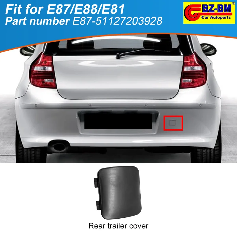 Front Rear Bumper Trailer Tow Eye Hook Cap Cover for BMW 1 Series E81 E87 51127203928 51127208599 51117201202 51117837429