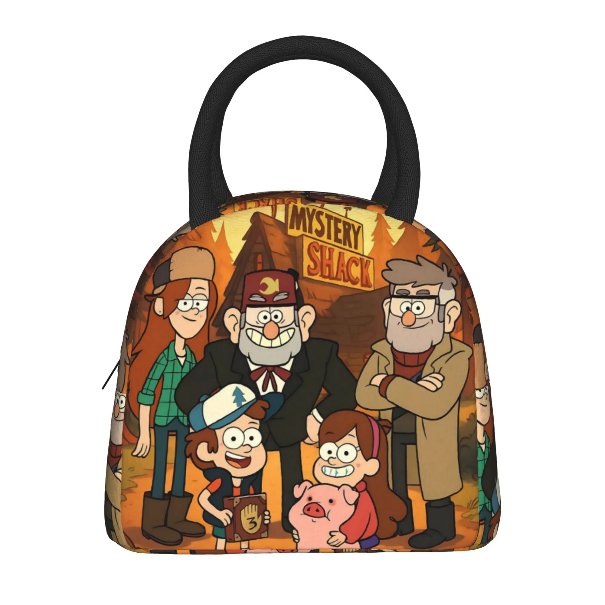 Insulated Lunch Tote Bag G-Gravity Falls Accessories  Lunch Food Box Multifunction Cooler Thermal Bento Box For School