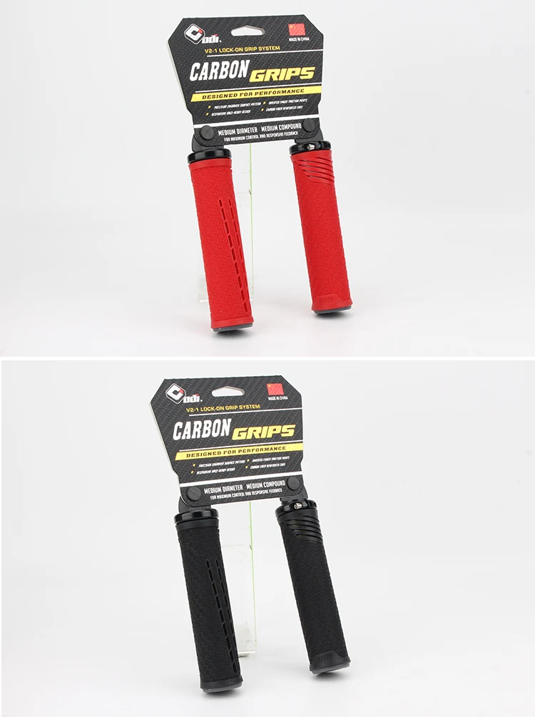ODI CF Silikon Fahrradgriffe Kohlefaserverstärkte Griffstopfen MTB Anti-Rutsch-Lock-on-Lenkerabdeckung Bequeme Fahrradteile – Detail 15