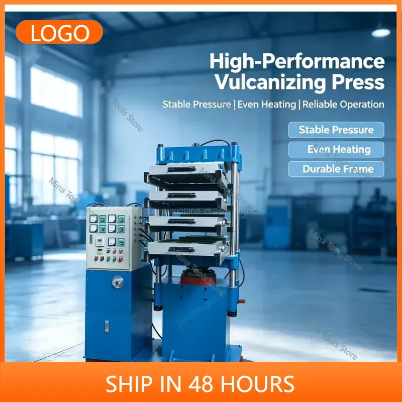 Rubber Floor Tile Press Machine Multi Layer Heating Mat Making Device Gym Playground Paver Shaping Tool High Productivity