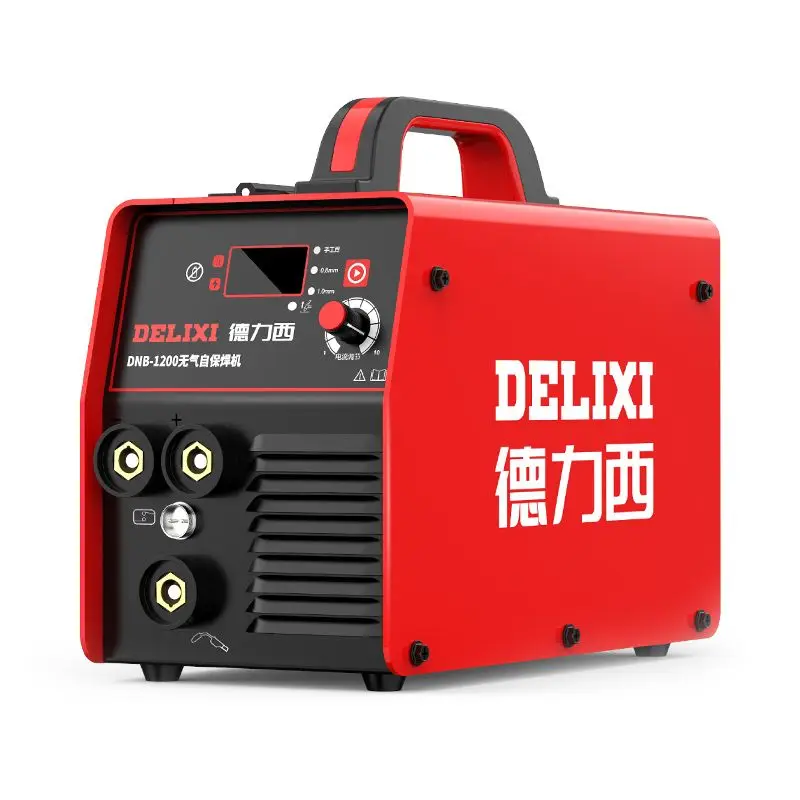 Complete set of 220V household welding three in one industrial galvanized pipe with no gas two protection welding machine