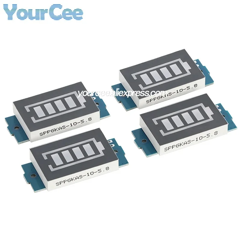 2pcs/1pc 1S/2S/3S/4S/6S/7S Lithium Battery Capacity Display Module Battery Level Indicator Board Battery Charge Monitor Display