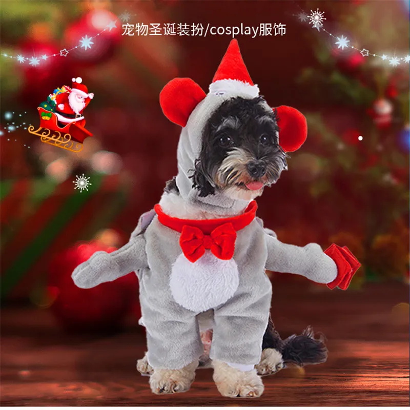 Halloween Christmas Pet Dog Clothes Pumpkin Bat Pirate Cosplay Funny Dog Costume Puppy Cat Clothing Festival Dressing Up Suit