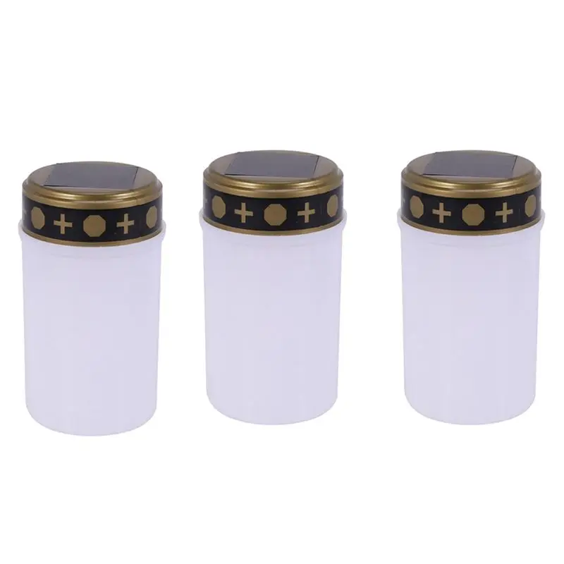 

Солнечные светодиодные лампы для кладбища TFORU-White, 3 шт.