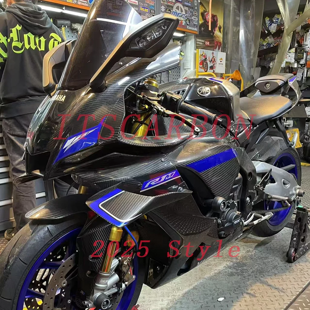 For YAMAHA YZF-R1 R1 R1M 2020 2021 2022 2023 2024 2025 Carbon Fiber Accessories Winglets Parts Fairing Fenders Panels Cover Kits