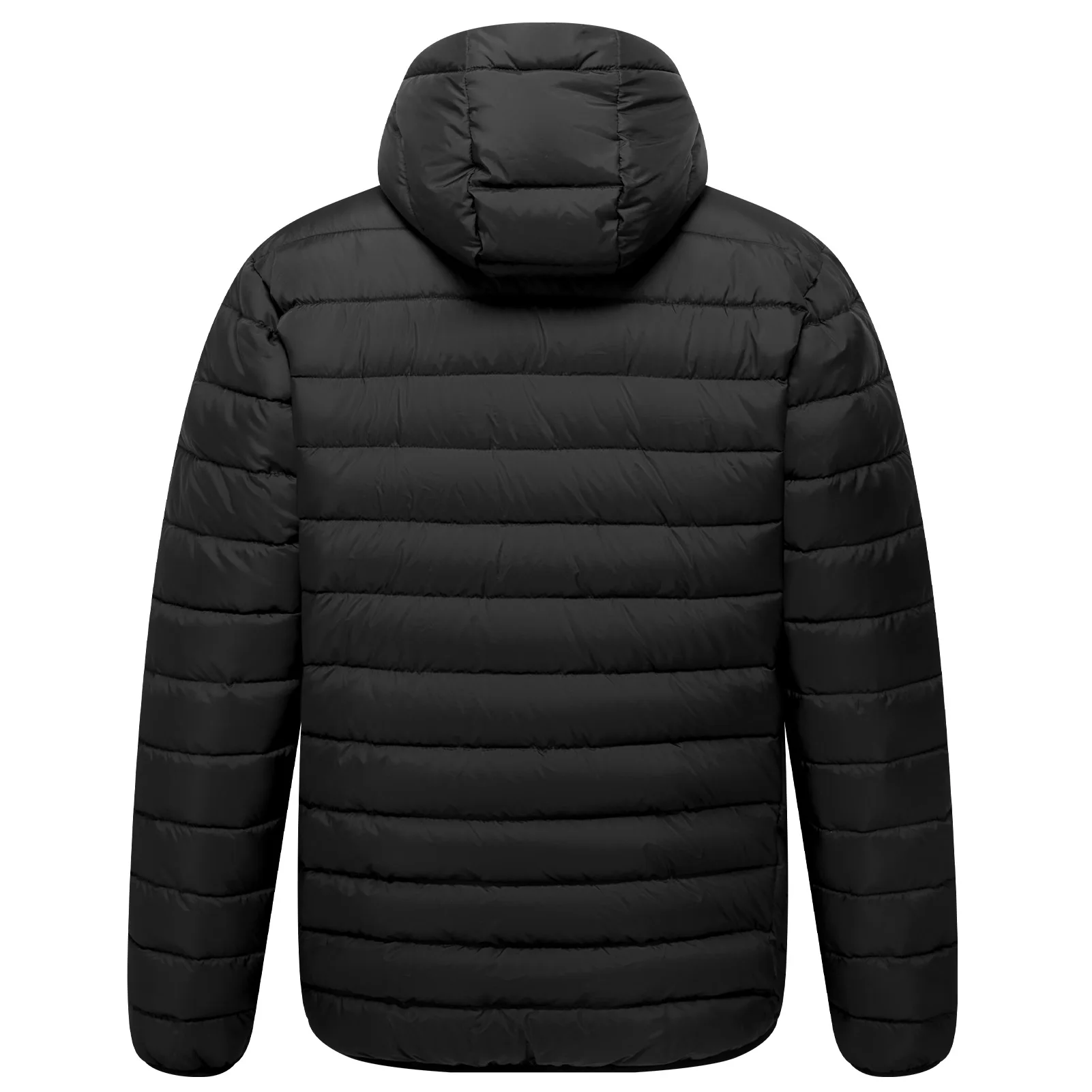 Men’s Lightweight Puffer Hooded Jacket Water Resistant Full Zip Insulated Warm Winter Coats