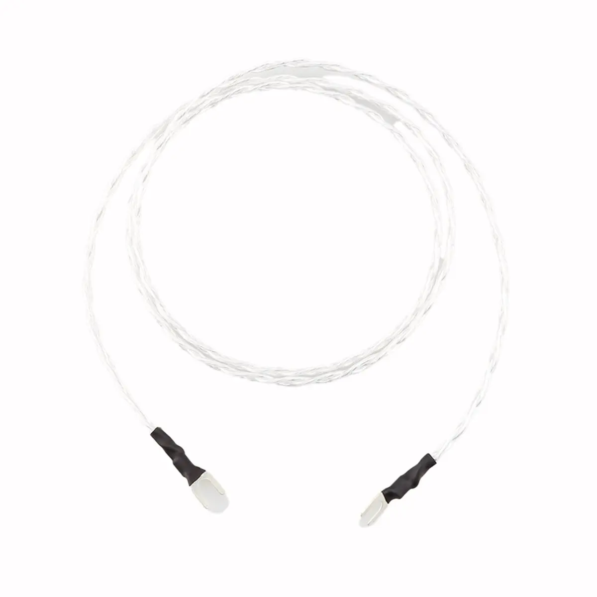 A72Z 3AG OFC Silver Plated Jumper Cable LP Vinyl Phono Amplifier Ground Wire Silver Plated Y Spade Plug Hifi Bridge Cable